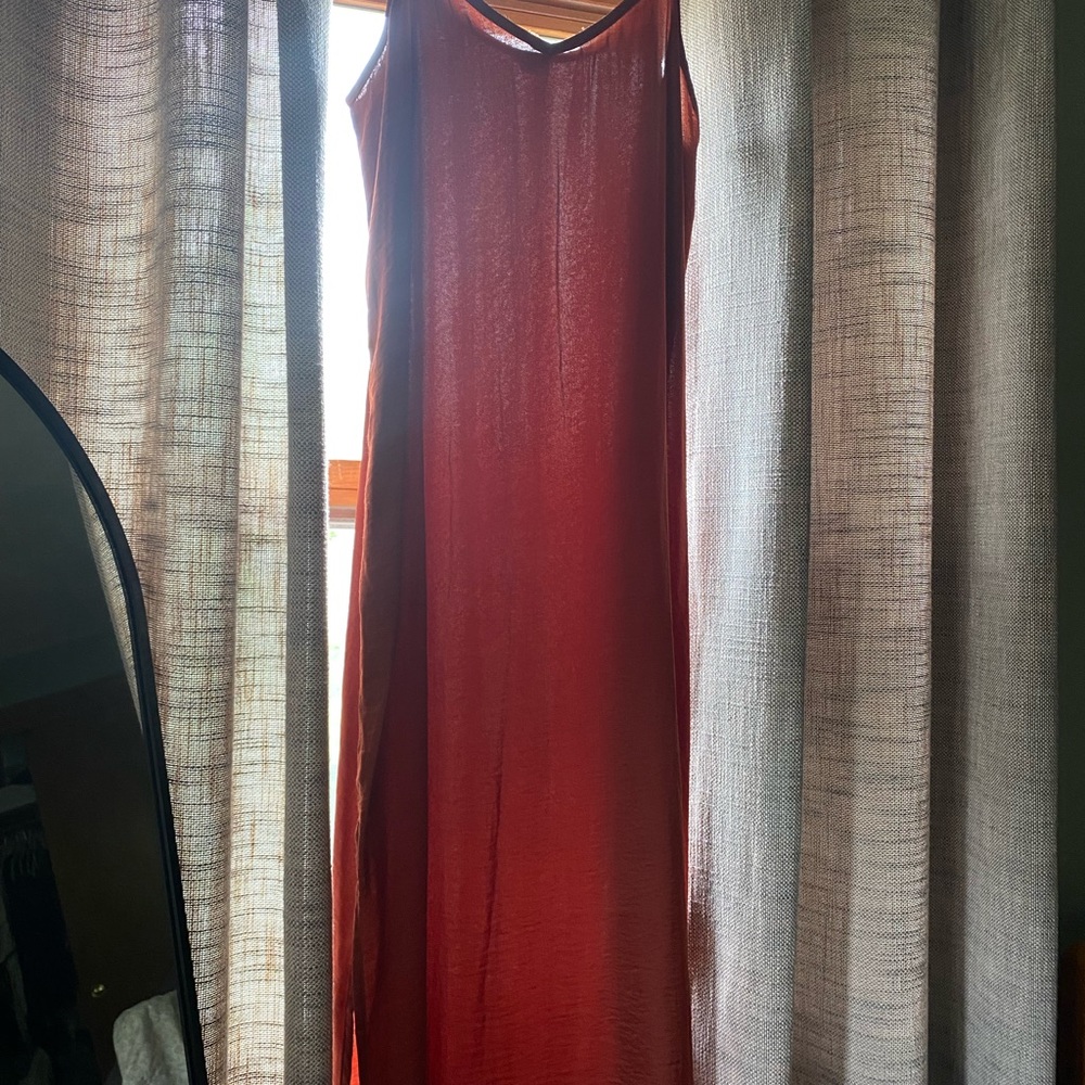 Elegant Red Sleeveless Dress